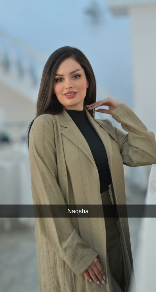 عباية ياخة قماش مفنن