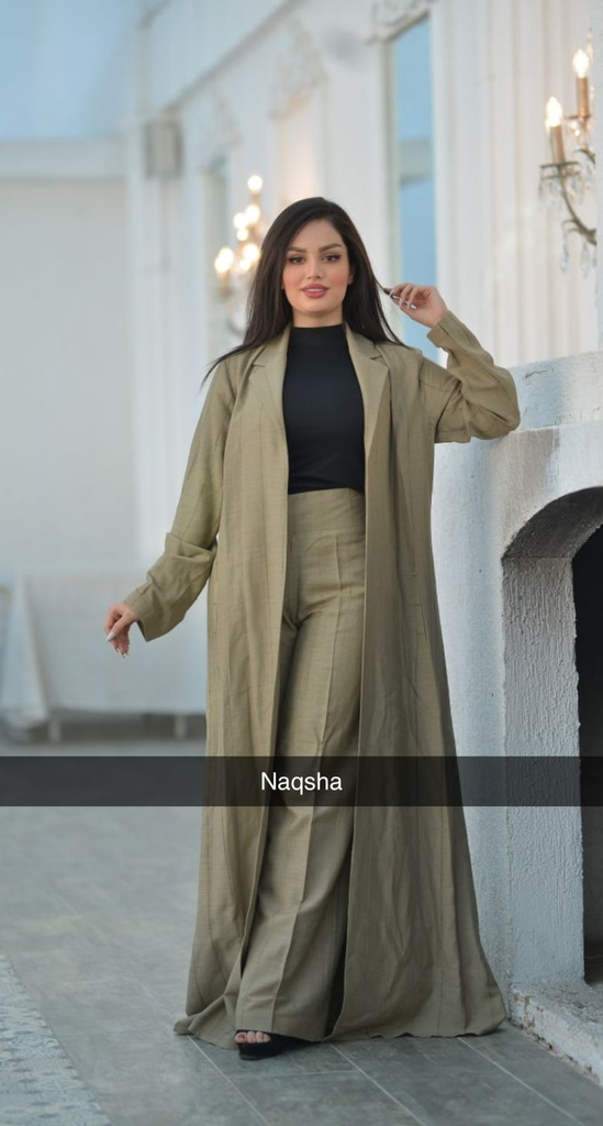 عباية ياخة قماش مفنن
