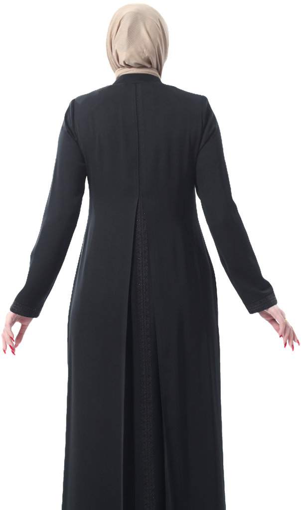 عباءة اسود فقسات قادري 15721