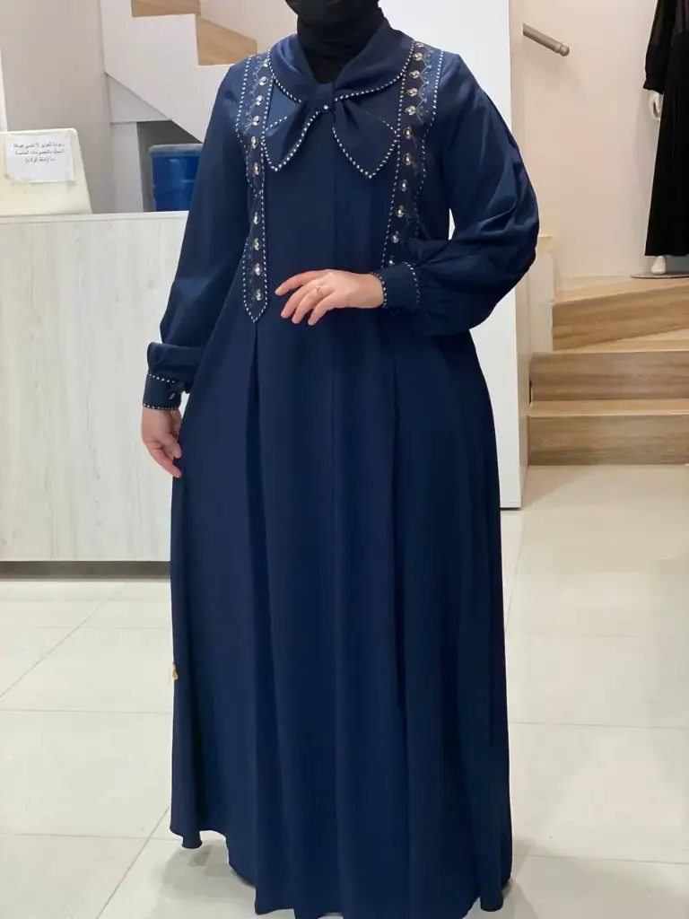 عباءة ست البنات الوان 724 (نيلي, 40)