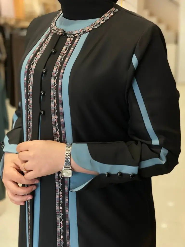 قادري برادا مطرز 16379 (نيلي, 42)