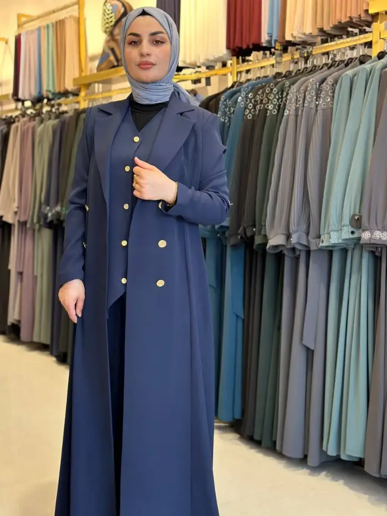 جبة 3  قطع سترابلس مشجر\يلك التاجي A 216 (نيلي, 42)