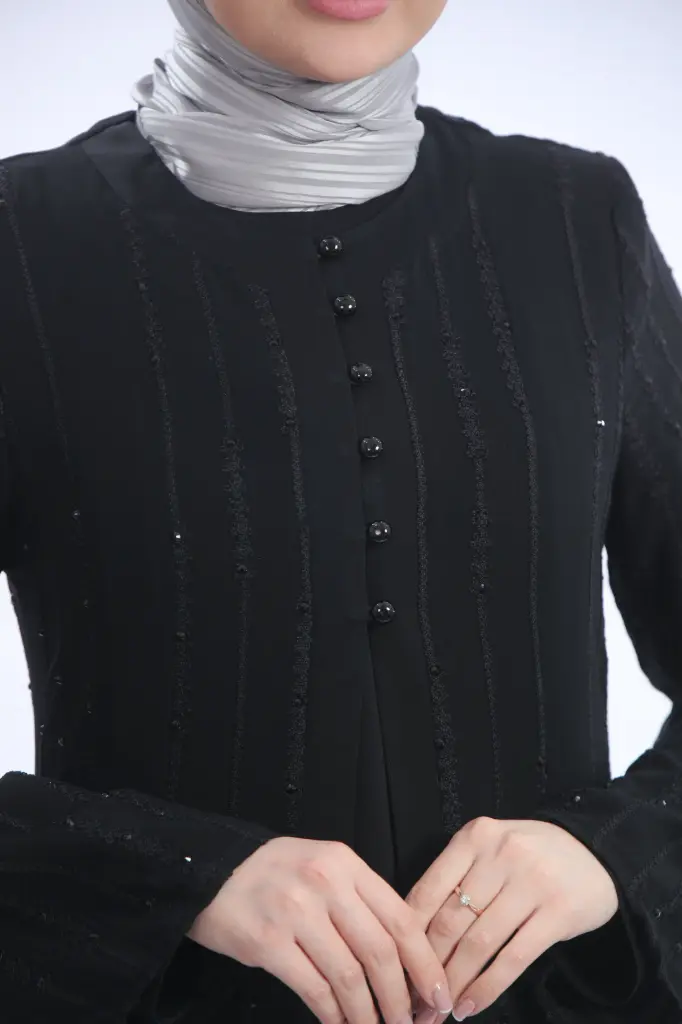 عباءة قادري اغباني مطرز مع شيفون 16478 (40)