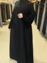 عباءة بدون اسم ستراس ال وجه و ظهر