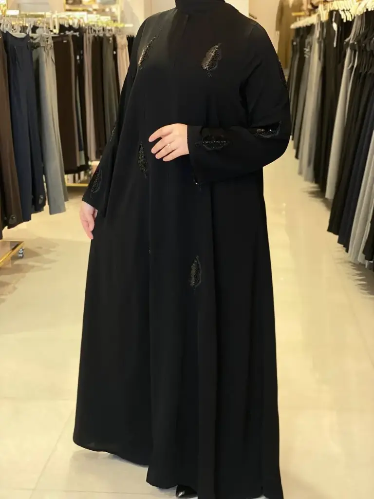عباءة تاليا تطريز بلك 317 (m)