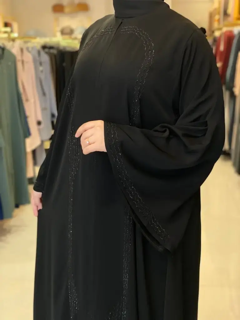 عباءة بدون اسم ستراس قوس