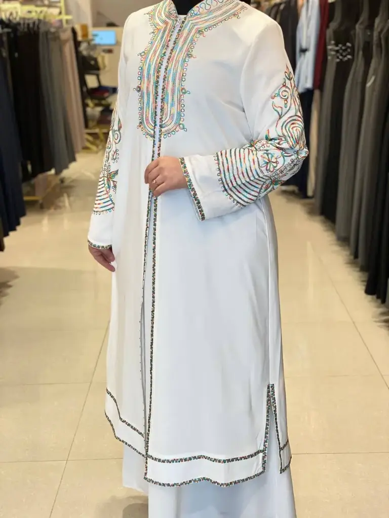 قفطان قطعتين مطرز قادري 15731