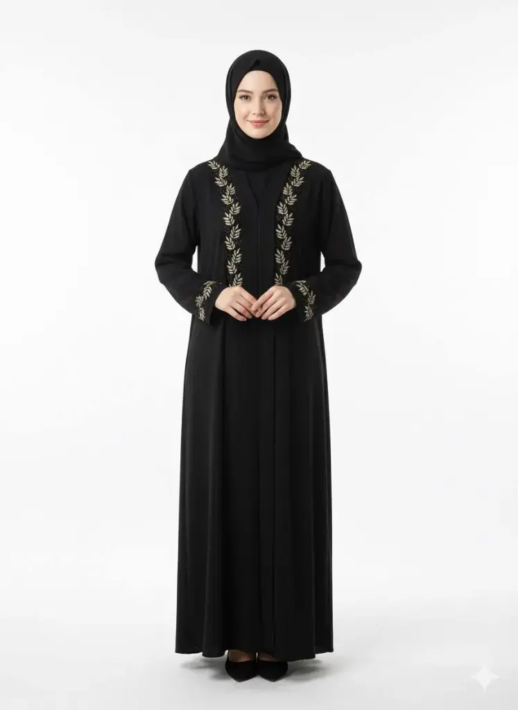 عباءة سندي تطريز صدر