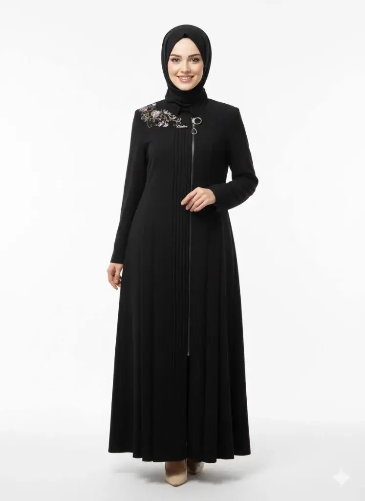 جبة قادري مطرز كلوش بليسيه 17370