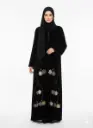 عباءة اماراتية مخمل شغل ايد 4003
