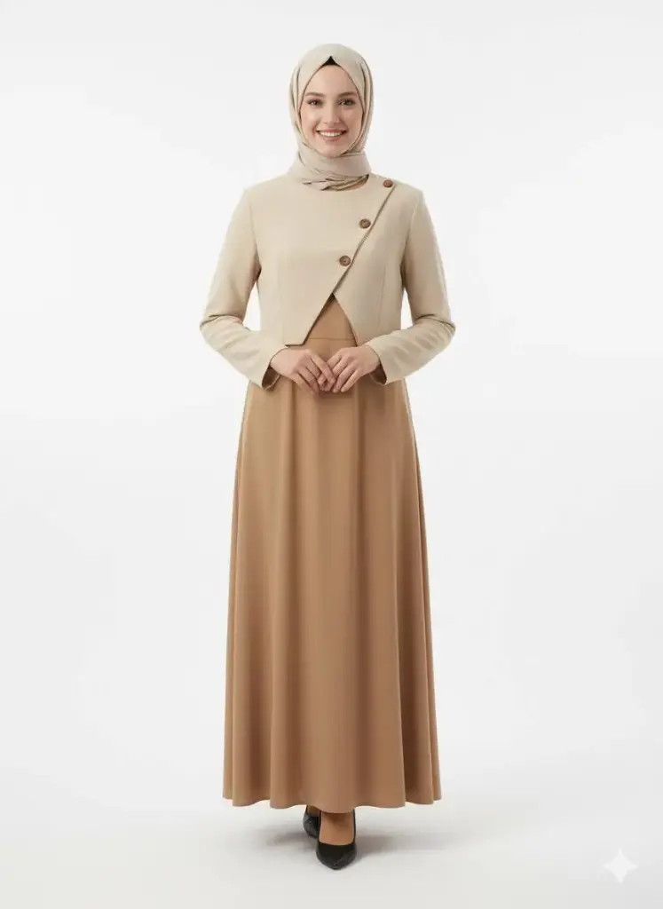 فستان الكرمي GRK-1244