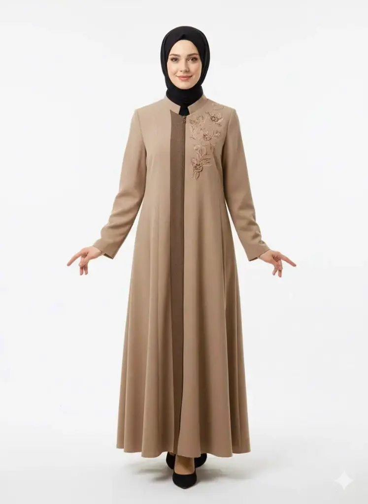 جبة قادري مطرز وردات 17369