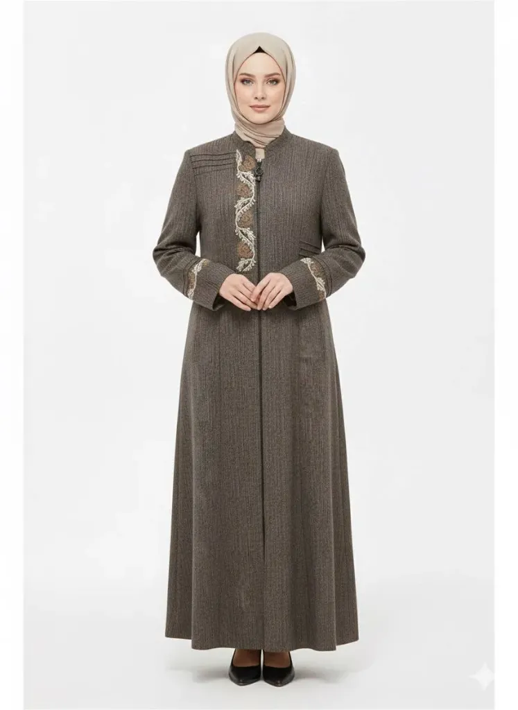 جبة قادري مطرز كلوش 17378