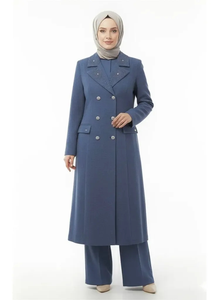 طقم قادري قطعتين 17268 (نيلي, 42)