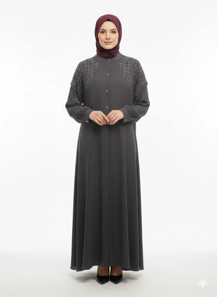 عباءة ست البنات 743 (رصاصي, 44)