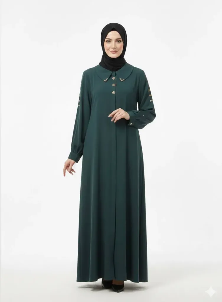 عباءة ست البنات 756 (زيتوني, 40)