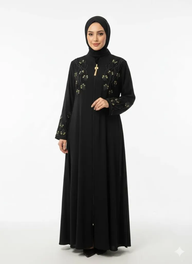 عباءة سندي شك فيونكة (فستقي, 42)