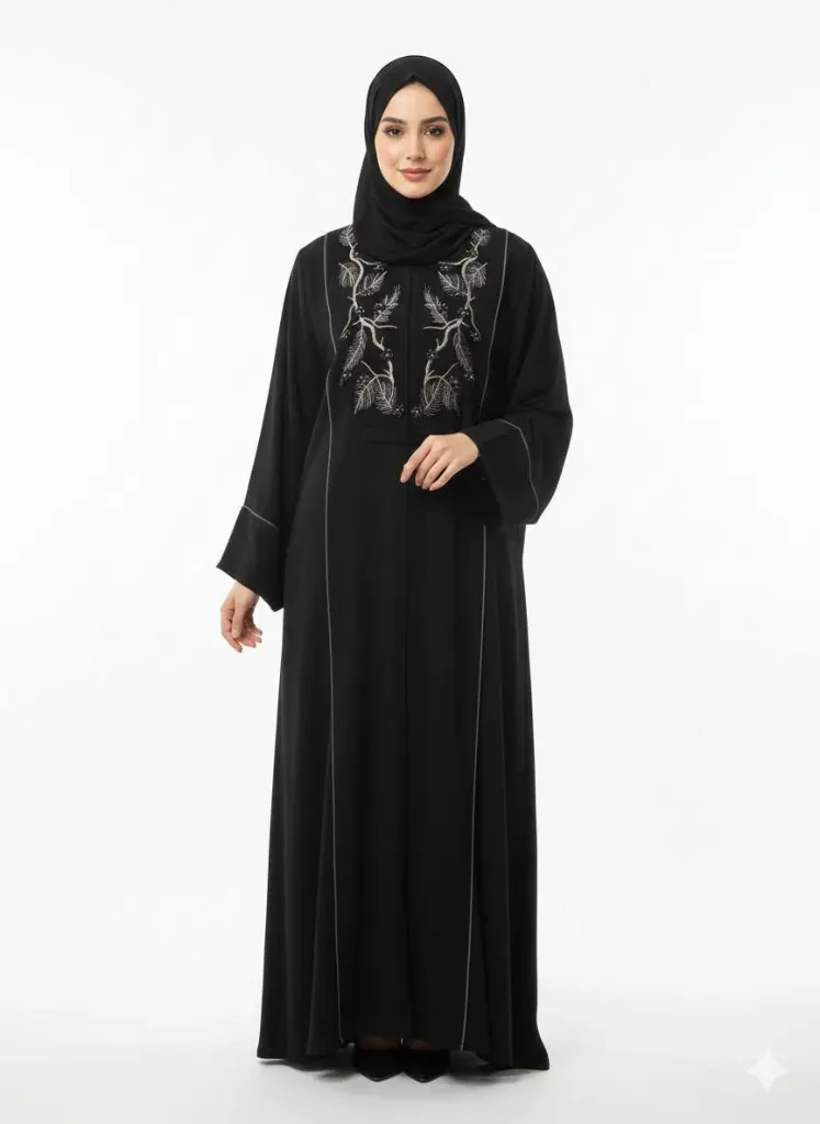 عباءة قادري اسود 17508