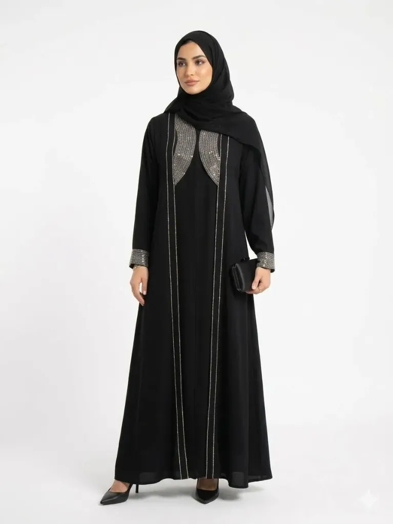 عباءة بدون اسم قوس اسود (m, رصاصي)