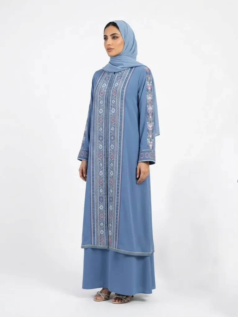 قفطان قطعتين مطرز قادري 16931