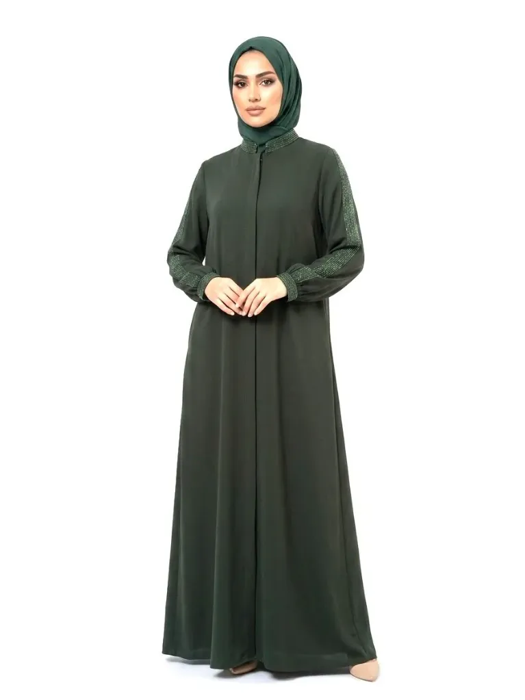 عباءة بزارا شريط بالردن (اخضر, 40)