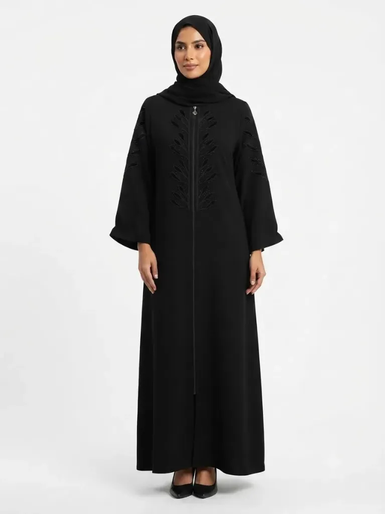 عباءة قادري تطريز اسود 17500