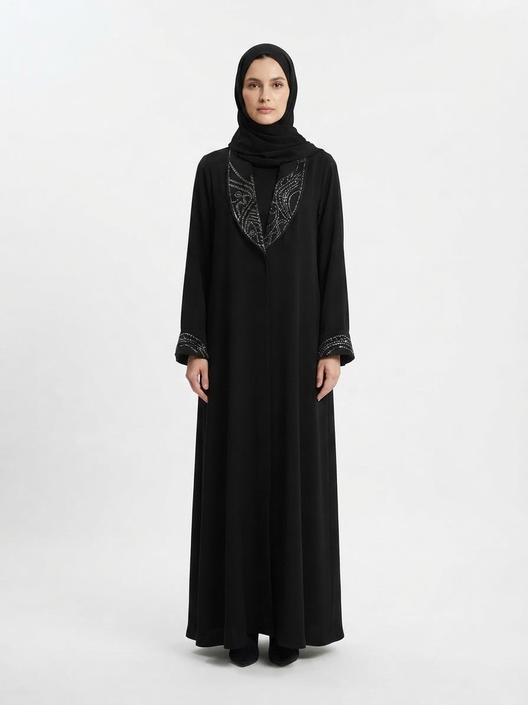 بشت نقشة كرستال مخلوط 589 (فضي, m)