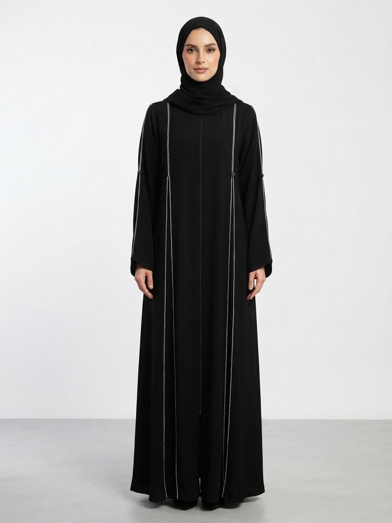 عباءة عراقي لونين 003-000 (ذهبي, m)