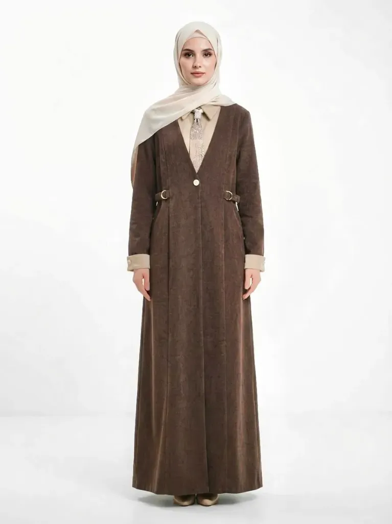 عباءة قطعتين شعار 2943 (جوزي, 40)