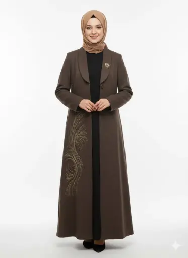 جبة قادري مطرز قطعتين 17289