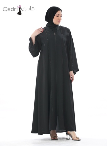 عباءة اسود شك خرز 15281